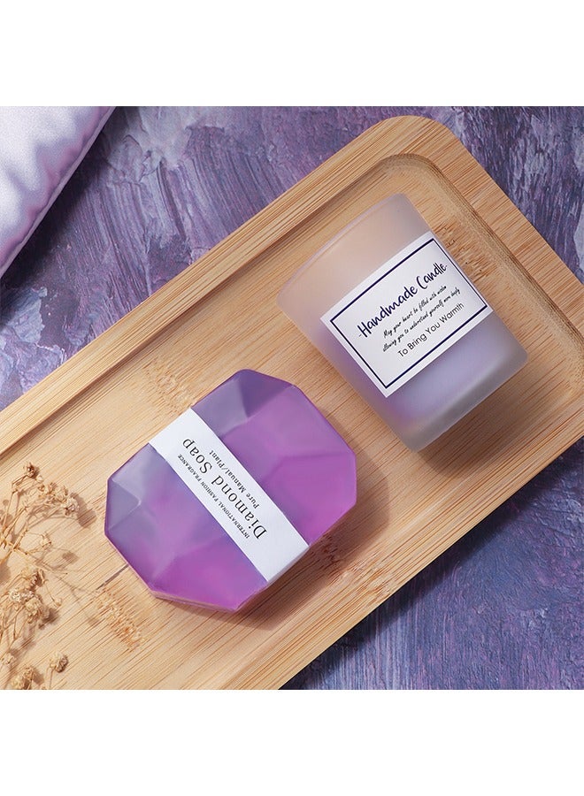 المحاكم 6PC شمعة المعطرة وحمام مجموعة قنبلة ، هدية عيد ميلاد للسيدات ، هدايا عيد الأم للسيدات ، هدية حمام فقاعة للسيدات ، هدية الاسترخاء مجموعة سبا للسيدات - Image 4